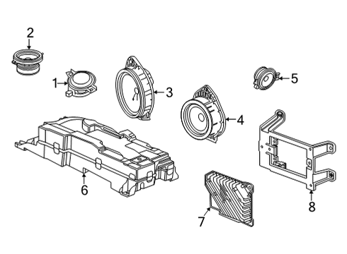 2022 GMC Yukon Sound System Diagram