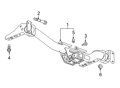 2023 Chevy Silverado 1500 Trailer Hitch Components Diagram
