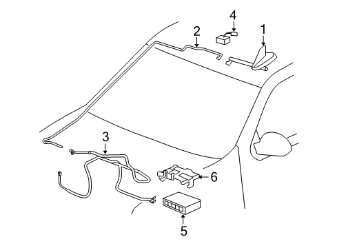 2009 GMC Yukon Control Module Diagram for 20827036