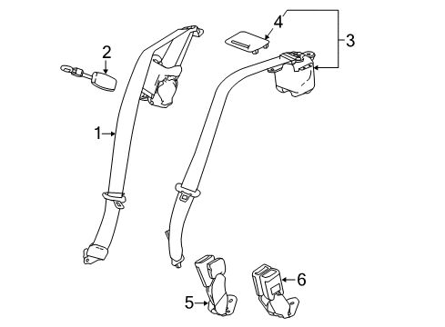 2021 Chevy Malibu Seat Belt Diagram