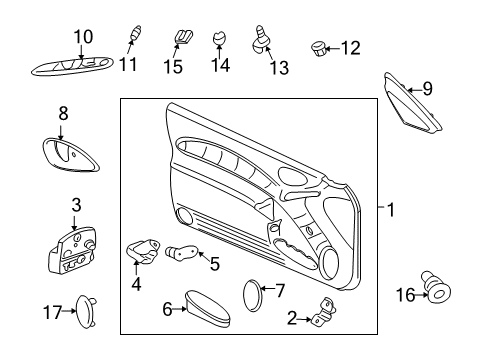 2005 Pontiac Grand Am Front Door Diagram