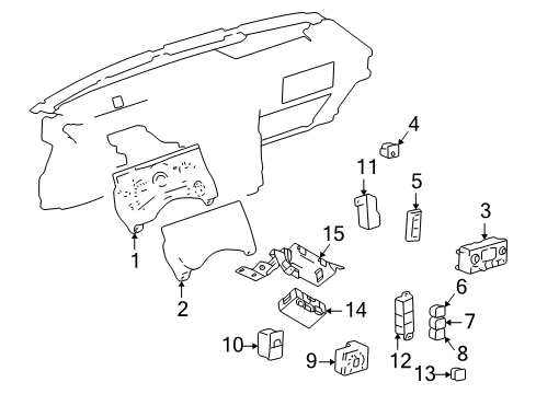 2006 Hummer H2 A/C & Heater Control Units Diagram