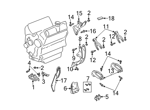 2005 Chevy Monte Carlo Engine & Trans Mounting Diagram