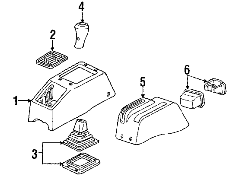 1987 Chevy Corsica Center Console Diagram