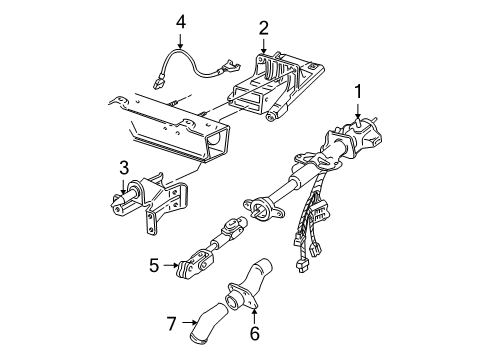 2003 Chevy Venture Steering Column, Steering Wheel Diagram