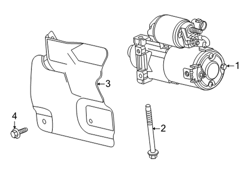 2023 GMC Sierra 2500 HD Starter Diagram