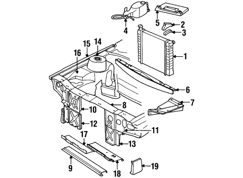 1984 Buick Skyhawk Reservoir Cap Diagram for 14081627