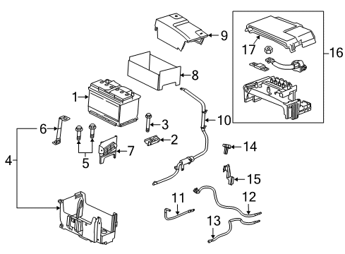 2015 Buick Regal Junction Block Diagram for 84499606