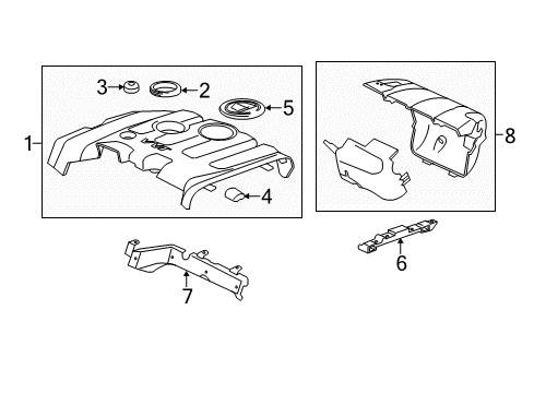 2022 GMC Canyon Engine Appearance Cover Diagram
