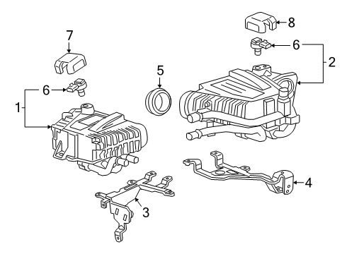 2019 Cadillac CT6 Bracket, Driver Side Diagram for 12694960