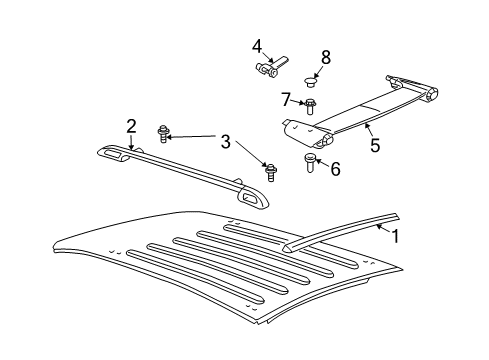 2005 Pontiac Montana Luggage Carrier Diagram