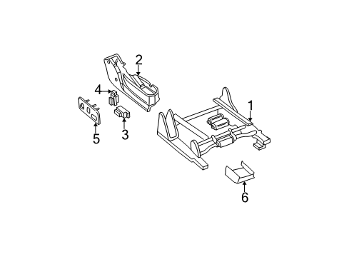 2005 Cadillac Escalade Tracks & Components Diagram