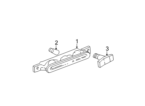 2005 Pontiac Grand Am High Mount Lamps Diagram