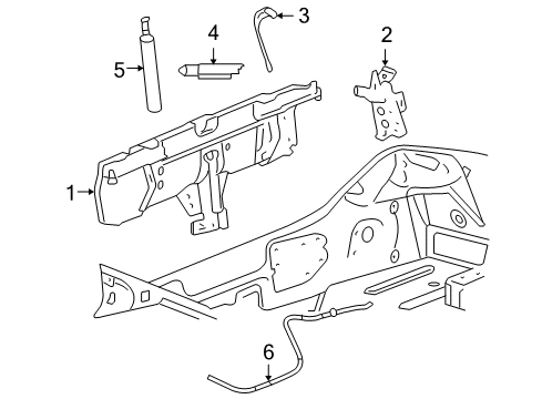2006 Pontiac G6 Trunk Lid Diagram