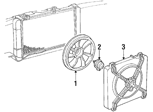 1994 Oldsmobile Silhouette Cooling System, Radiator, Water Pump, Cooling Fan Diagram
