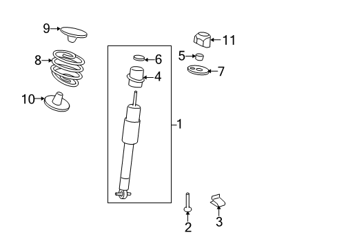 2006 Buick Lucerne Shocks & Components - Rear Diagram