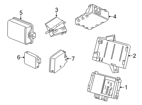 2018 Cadillac CT6 Electrical Components Diagram