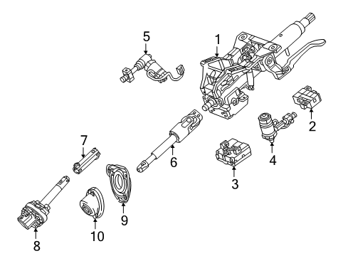 2016 Cadillac ATS Steering Column & Wheel, Steering Gear & Linkage Diagram