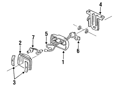 1994 Oldsmobile Cutlass Supreme Fog Lamps Diagram