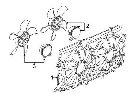 2015 Chevy Silverado 1500 Cooling System, Radiator, Water Pump, Cooling Fan Diagram