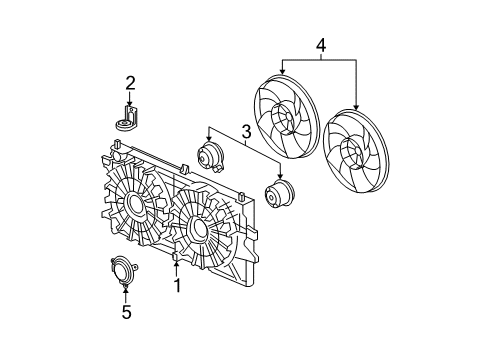 2005 Buick LaCrosse Cooling System, Radiator, Water Pump, Cooling Fan Diagram