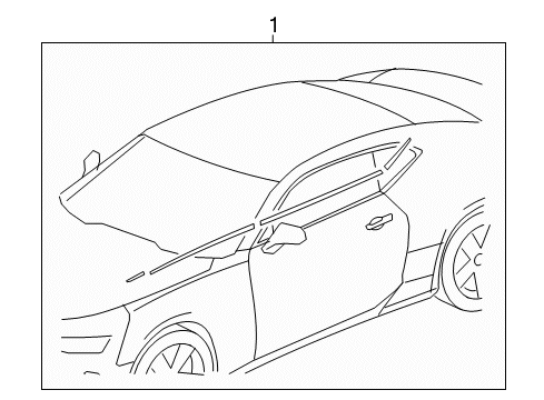 2018 Chevy Camaro Stripe Tape Diagram