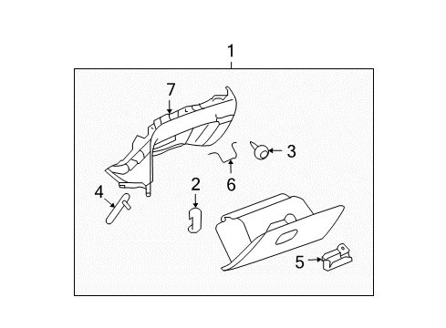 2008 Saturn Aura Glove Box Diagram
