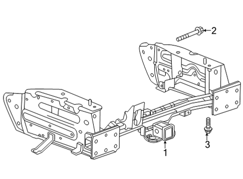 2023 GMC Hummer EV Pickup Bumper & Components - Rear Diagram