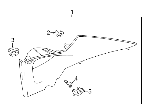 2017 Buick Verano Interior Trim - Quarter Panels Diagram