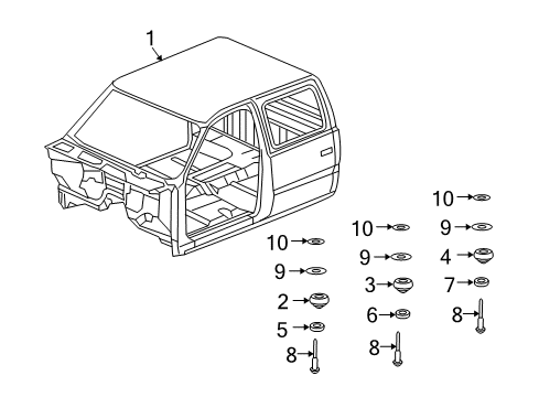 2013 Chevy Silverado 1500 Cab Assembly Diagram