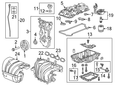 2016 Chevy Malibu Air Filter Diagram for 84215222