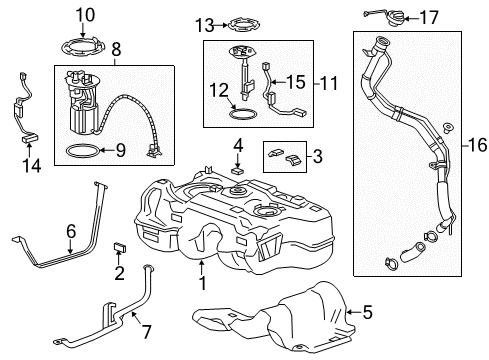 2022 Buick Encore Fuel System Components Diagram