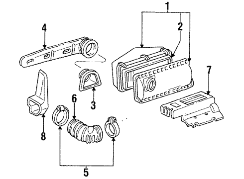 1996 GMC Yukon Air Intake Diagram