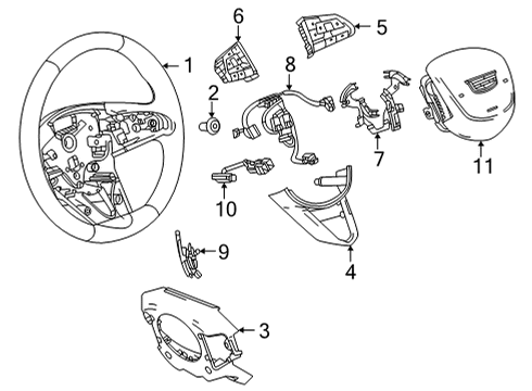 2022 Cadillac CT5 Cruise Control Diagram