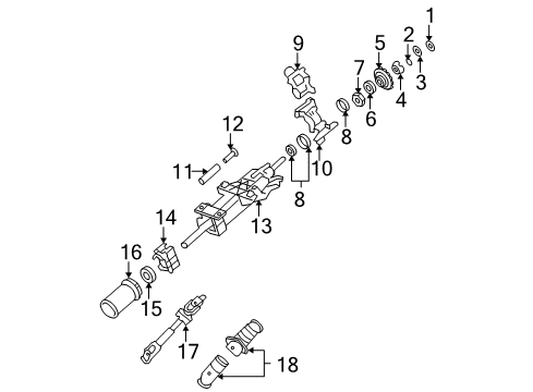 2011 Cadillac DTS Shaft & Internal Components Diagram