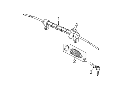 2002 Saturn Vue Steering Column & Wheel, Steering Gear & Linkage Diagram