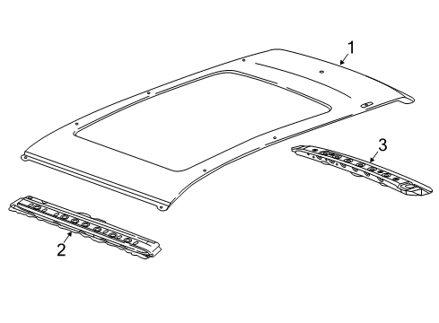 2022 Chevy Equinox Roof & Components Diagram
