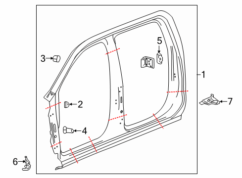 2023 GMC Sierra 1500 Uniside Diagram