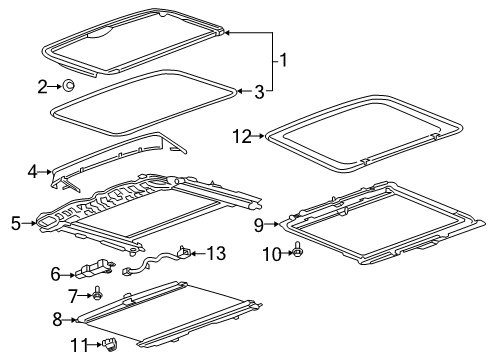 2022 Buick Enclave Sunroof Diagram