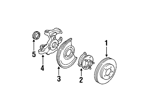 1991 GMC Syclone Front Brakes Diagram