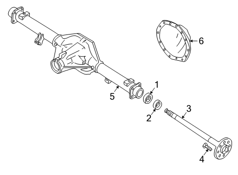 1999 GMC C1500 Axle Housing - Rear Diagram
