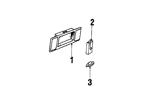 1987 Pontiac 6000 Backup Lamp Diagram for 915784