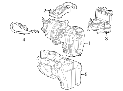 2023 Cadillac LYRIQ A/C Compressor Diagram