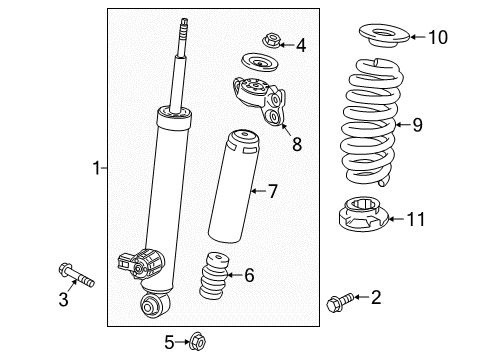 2020 Buick Regal TourX Shocks & Components - Rear Diagram
