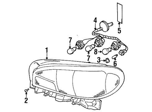 1999 Chevy Metro Combination Lamps Diagram