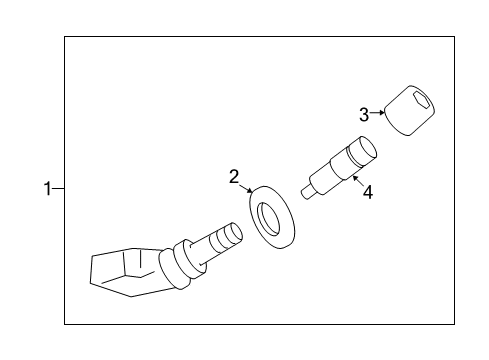 2005 Cadillac STS Tire Pressure Monitoring Diagram