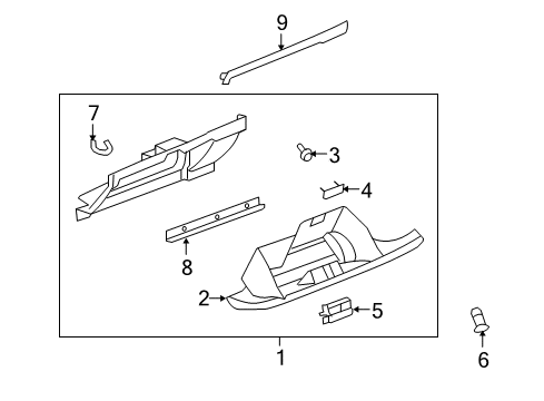 2013 Chevy Silverado 1500 Glove Box Diagram