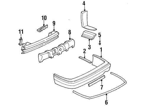 1995 Buick Regal Rear Bumper Diagram