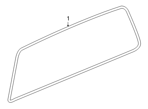 2010 Hummer H3T Back Glass Diagram