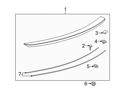 2012 Buick LaCrosse Rear Spoiler Diagram